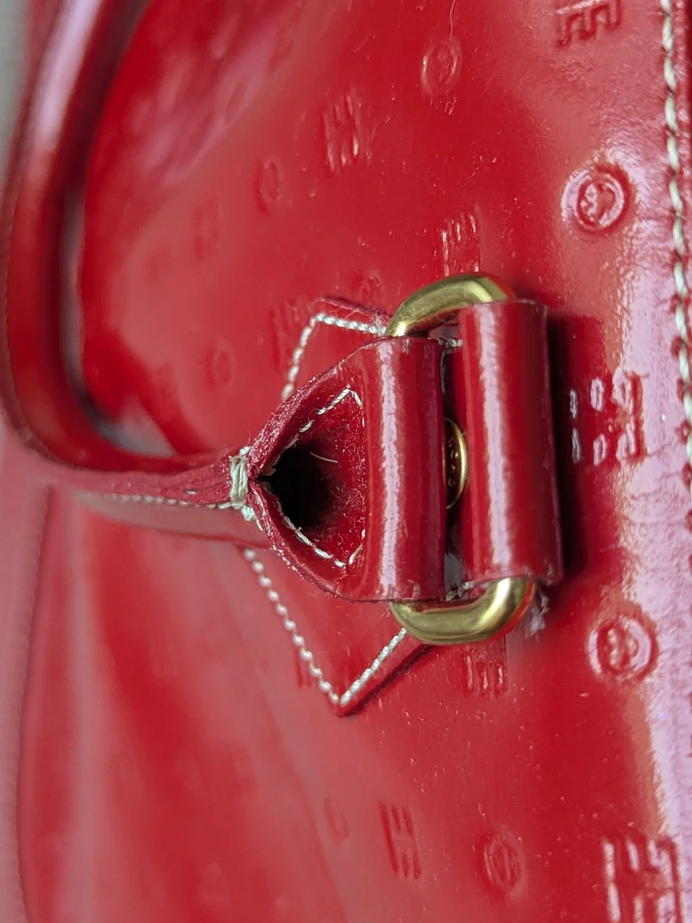 Arcadia Red Patent Leather Purse